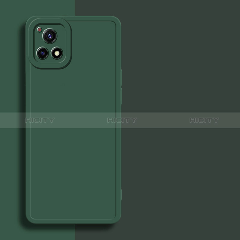 Custodia Silicone Ultra Sottile Morbida 360 Gradi Cover per Vivo Y52s t1 5G Verde Notte