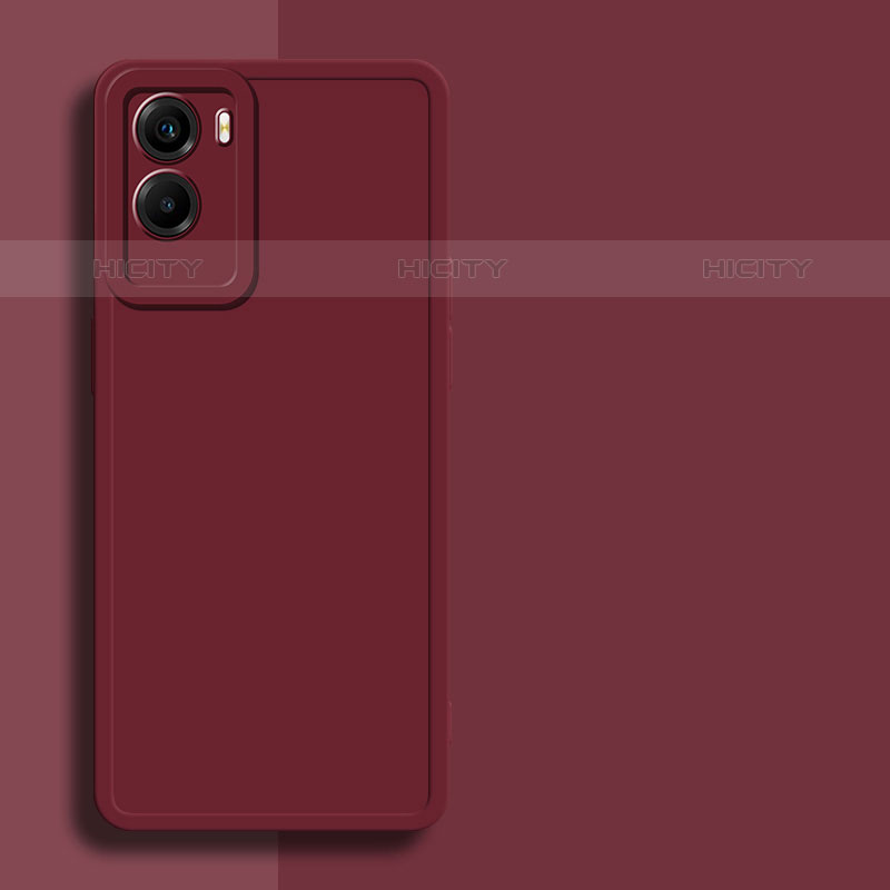 Custodia Silicone Ultra Sottile Morbida 360 Gradi Cover per Vivo Y55s (2021) Rosso