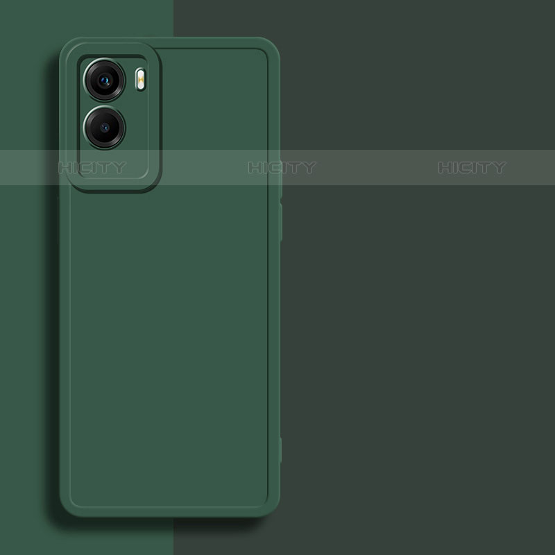 Custodia Silicone Ultra Sottile Morbida 360 Gradi Cover per Vivo Y72t Verde Notte