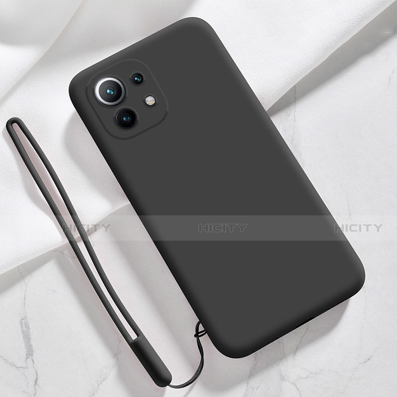 Custodia Silicone Ultra Sottile Morbida 360 Gradi Cover per Xiaomi Mi 11 5G Nero