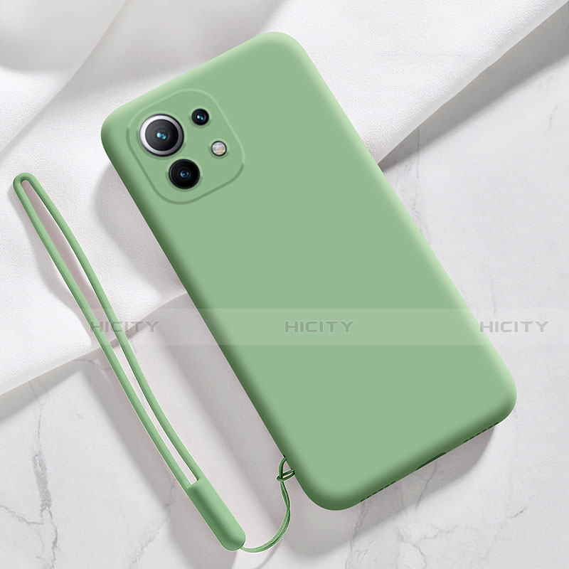 Custodia Silicone Ultra Sottile Morbida 360 Gradi Cover per Xiaomi Mi 11 Lite 4G Verde