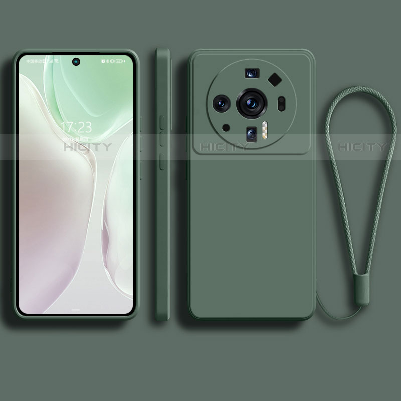 Custodia Silicone Ultra Sottile Morbida 360 Gradi Cover per Xiaomi Mi 12S Ultra 5G Verde