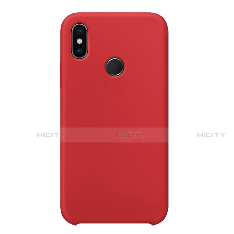 Custodia Silicone Ultra Sottile Morbida 360 Gradi Cover per Xiaomi Mi 8 Rosso