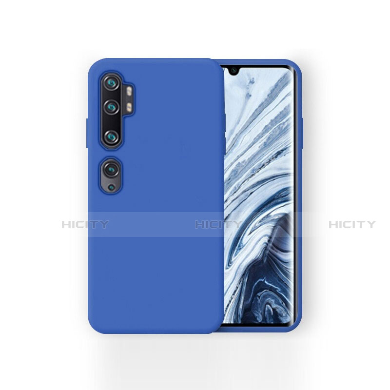 Custodia Silicone Ultra Sottile Morbida 360 Gradi Cover per Xiaomi Mi Note 10 Blu