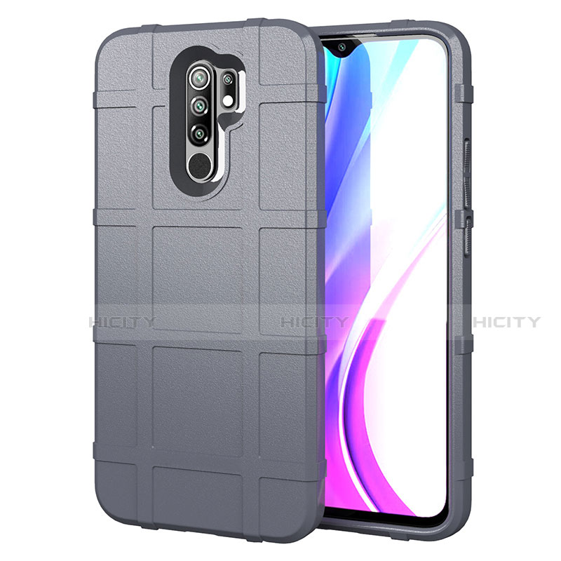 Custodia Silicone Ultra Sottile Morbida 360 Gradi Cover per Xiaomi Redmi 9 Prime India Grigio