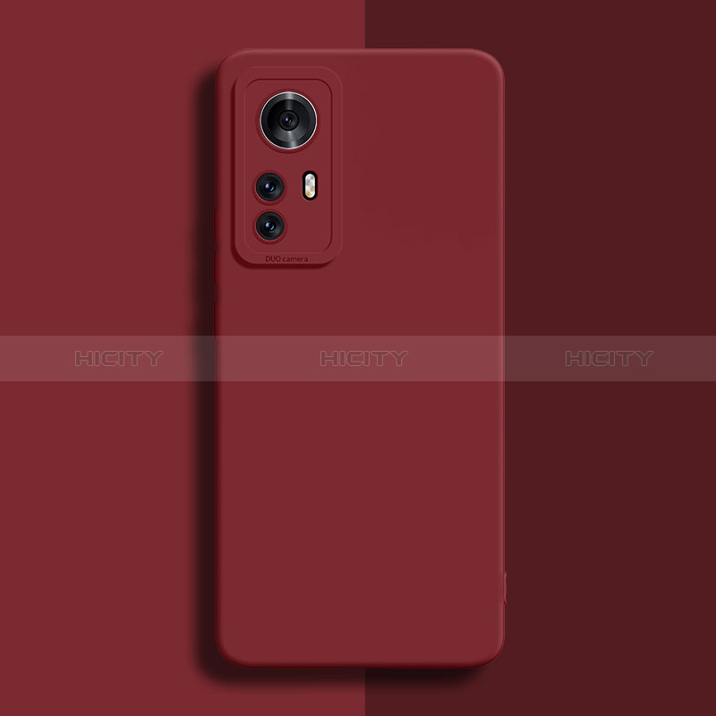 Custodia Silicone Ultra Sottile Morbida 360 Gradi Cover per Xiaomi Redmi Note 12S Rosso Rosa