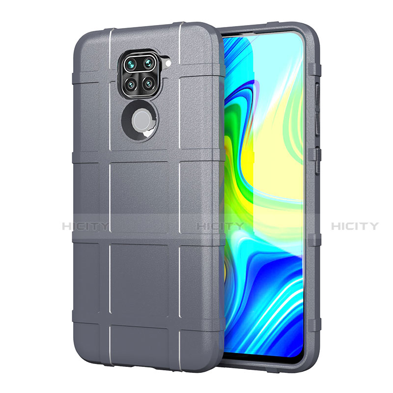 Custodia Silicone Ultra Sottile Morbida 360 Gradi Cover per Xiaomi Redmi Note 9 Grigio