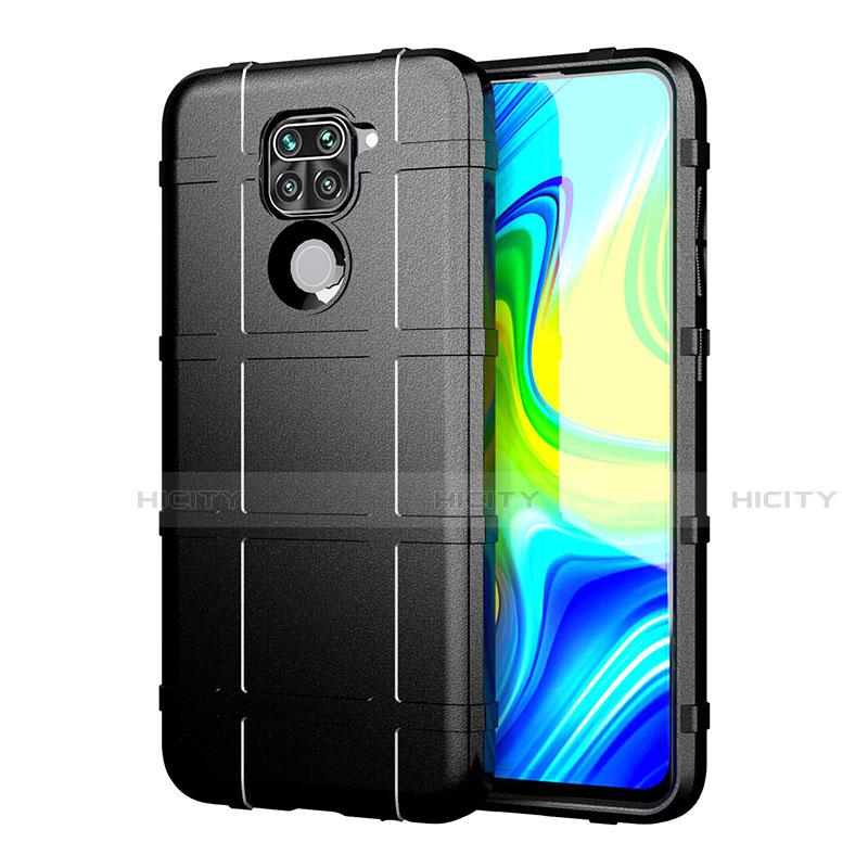 Custodia Silicone Ultra Sottile Morbida 360 Gradi Cover per Xiaomi Redmi Note 9 Nero