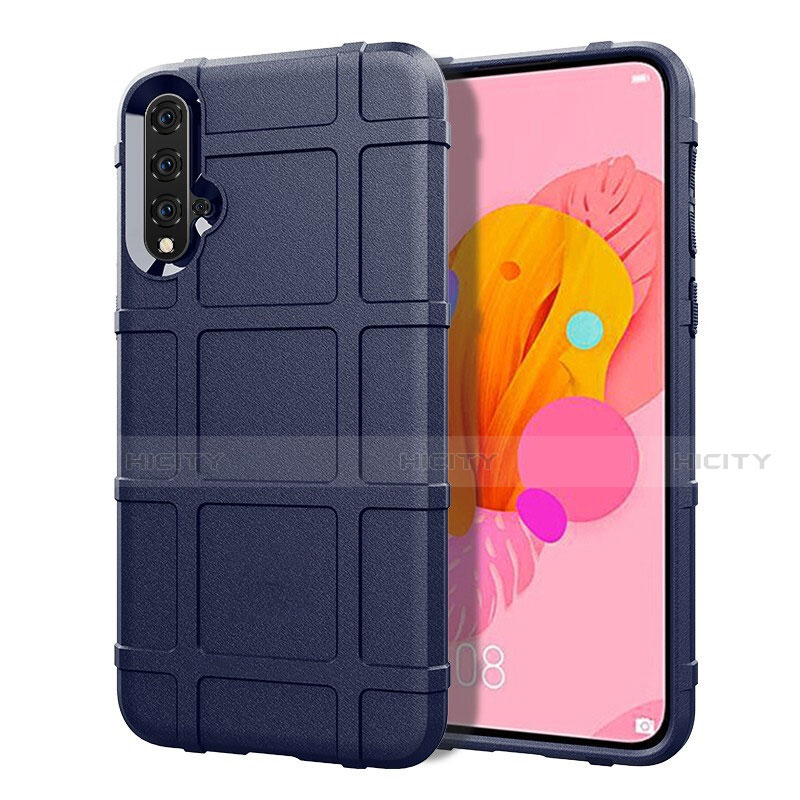 Custodia Silicone Ultra Sottile Morbida 360 Gradi Cover S01 per Huawei Nova 5 Blu