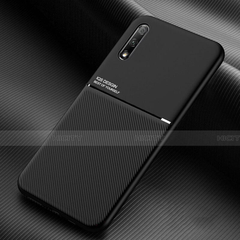 Custodia Silicone Ultra Sottile Morbida 360 Gradi Cover S01 per Huawei P Smart Z (2019) Nero