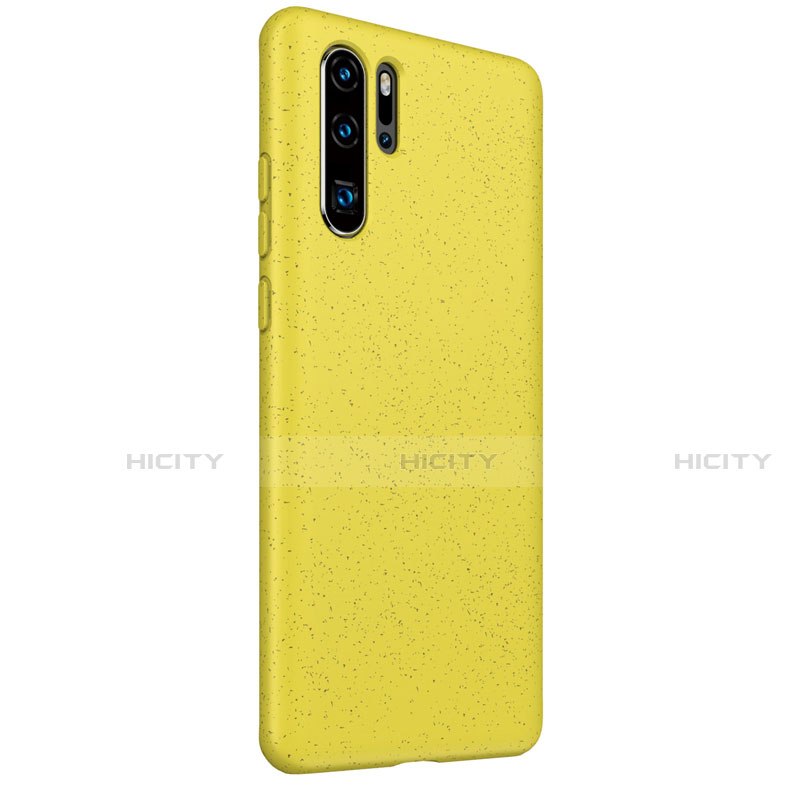 Custodia Silicone Ultra Sottile Morbida 360 Gradi Cover S01 per Huawei P30 Pro New Edition Giallo