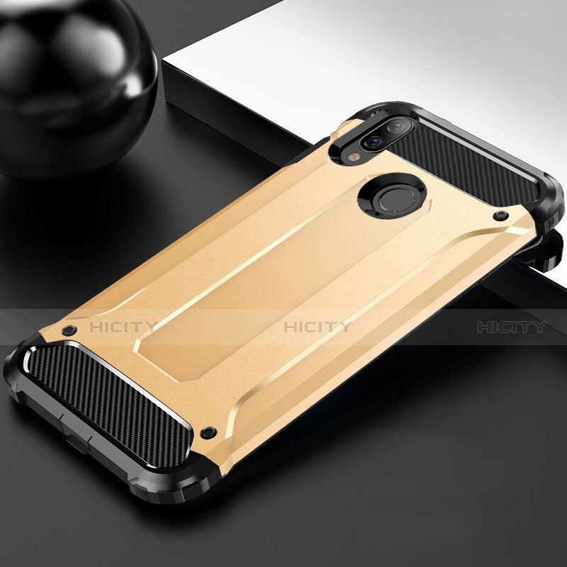 Custodia Silicone Ultra Sottile Morbida 360 Gradi Cover S01 per Huawei Y9 (2019) Oro