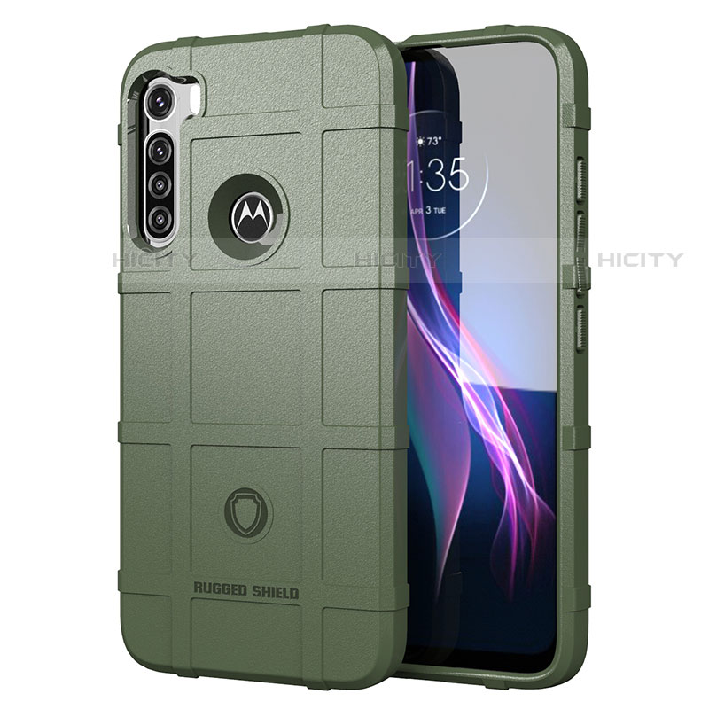 Custodia Silicone Ultra Sottile Morbida 360 Gradi Cover S01 per Motorola Moto One Fusion Plus Verde