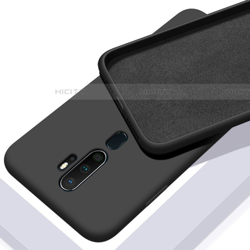 Custodia Silicone Ultra Sottile Morbida 360 Gradi Cover S01 per Oppo A11 Nero