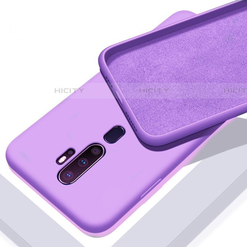 Custodia Silicone Ultra Sottile Morbida 360 Gradi Cover S01 per Oppo A11 Viola