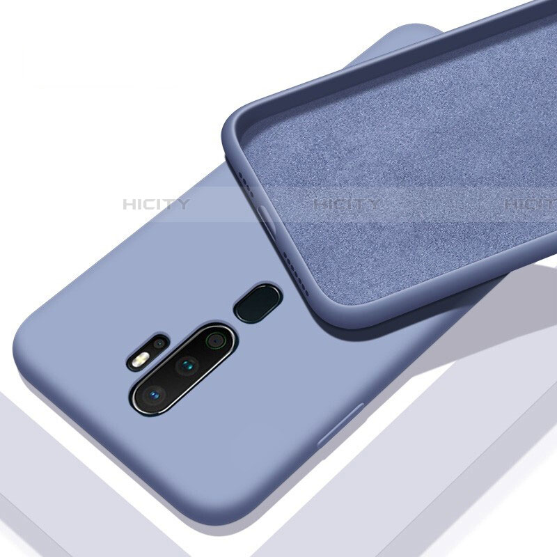 Custodia Silicone Ultra Sottile Morbida 360 Gradi Cover S01 per Oppo A11X Grigio