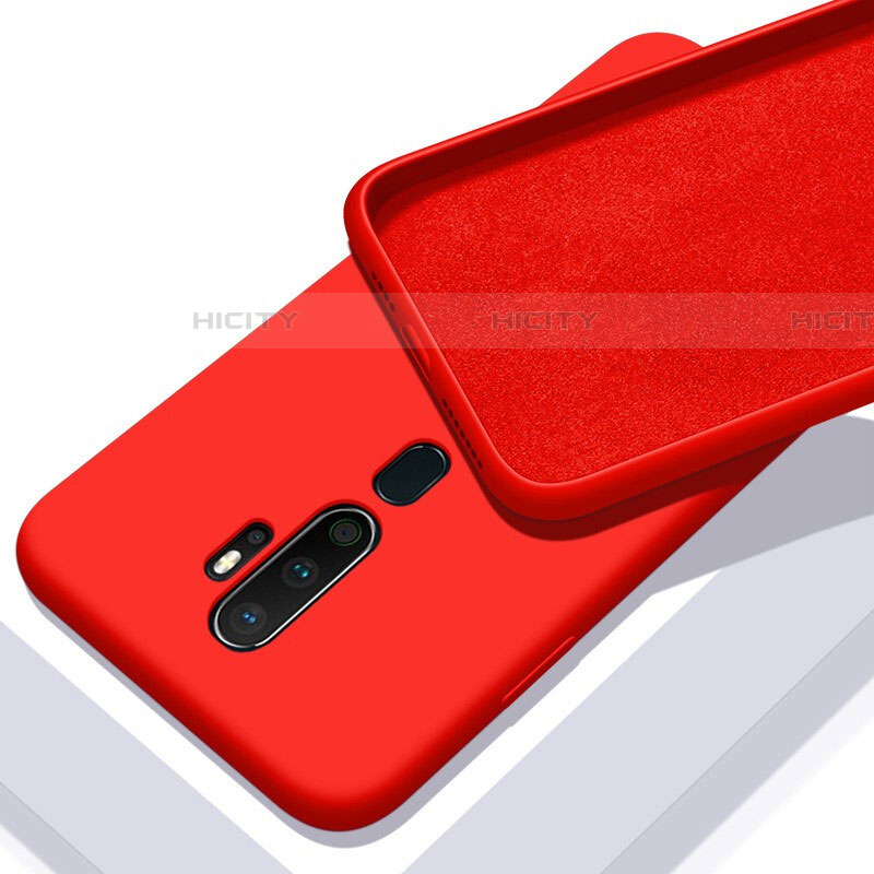 Custodia Silicone Ultra Sottile Morbida 360 Gradi Cover S01 per Oppo A9 (2020) Rosso