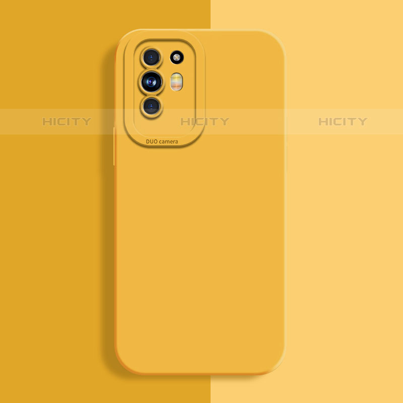 Custodia Silicone Ultra Sottile Morbida 360 Gradi Cover S01 per Oppo A94 5G Giallo