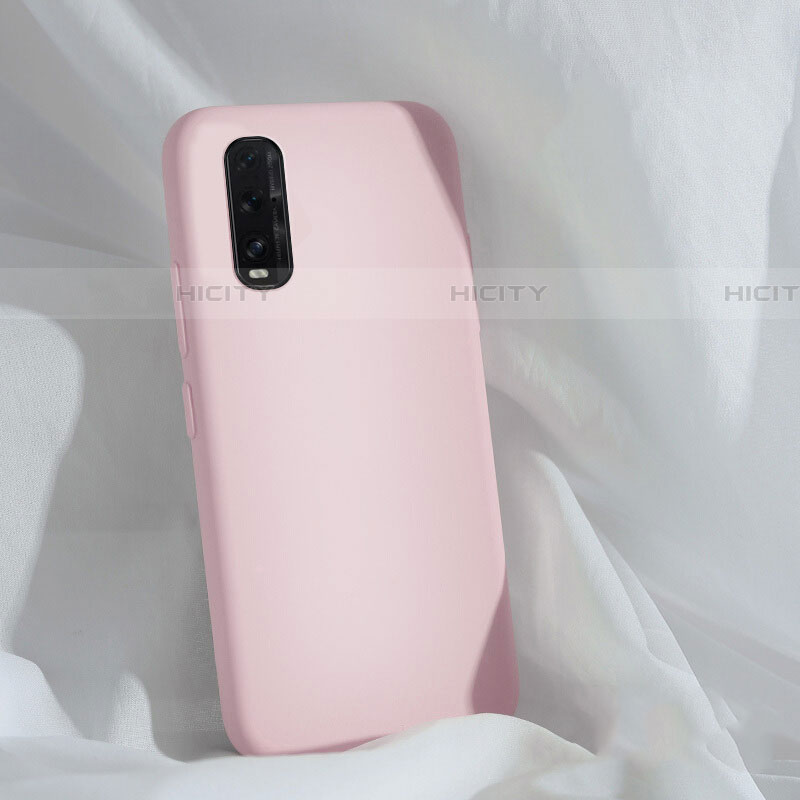 Custodia Silicone Ultra Sottile Morbida 360 Gradi Cover S01 per Oppo Find X2 Rosa