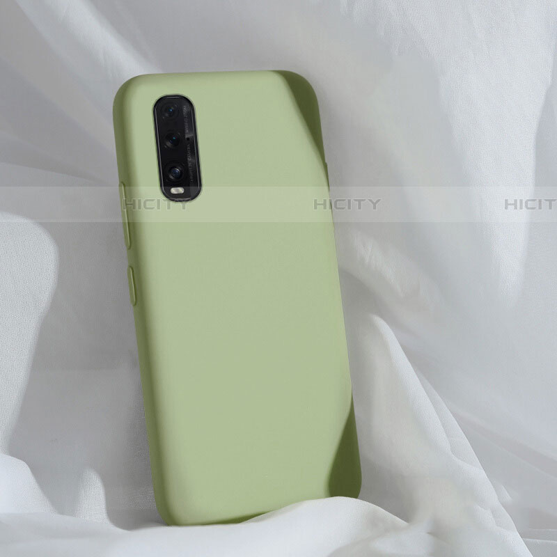 Custodia Silicone Ultra Sottile Morbida 360 Gradi Cover S01 per Oppo Find X2 Verde