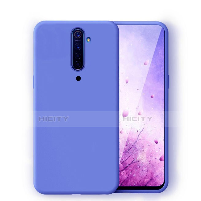 Custodia Silicone Ultra Sottile Morbida 360 Gradi Cover S01 per Oppo Reno2 Blu