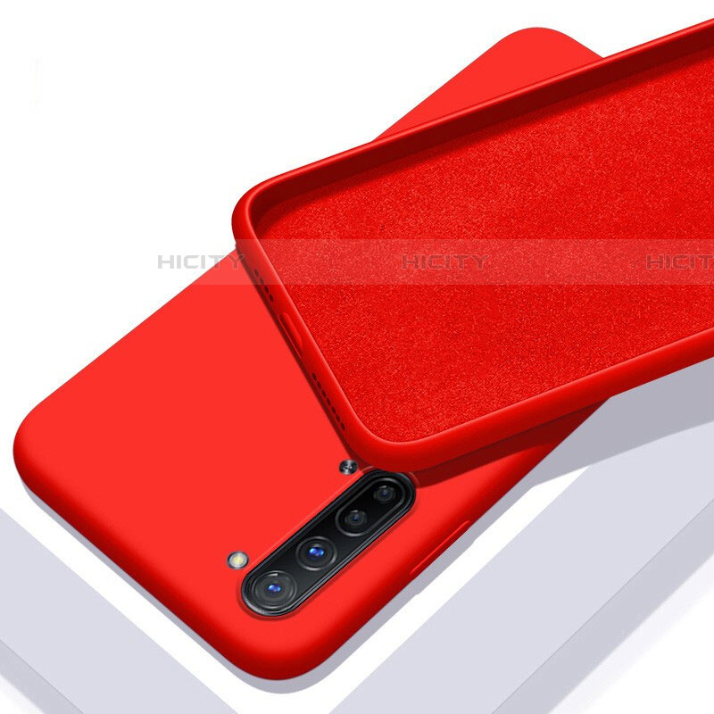 Custodia Silicone Ultra Sottile Morbida 360 Gradi Cover S01 per Oppo Reno3 Rosso