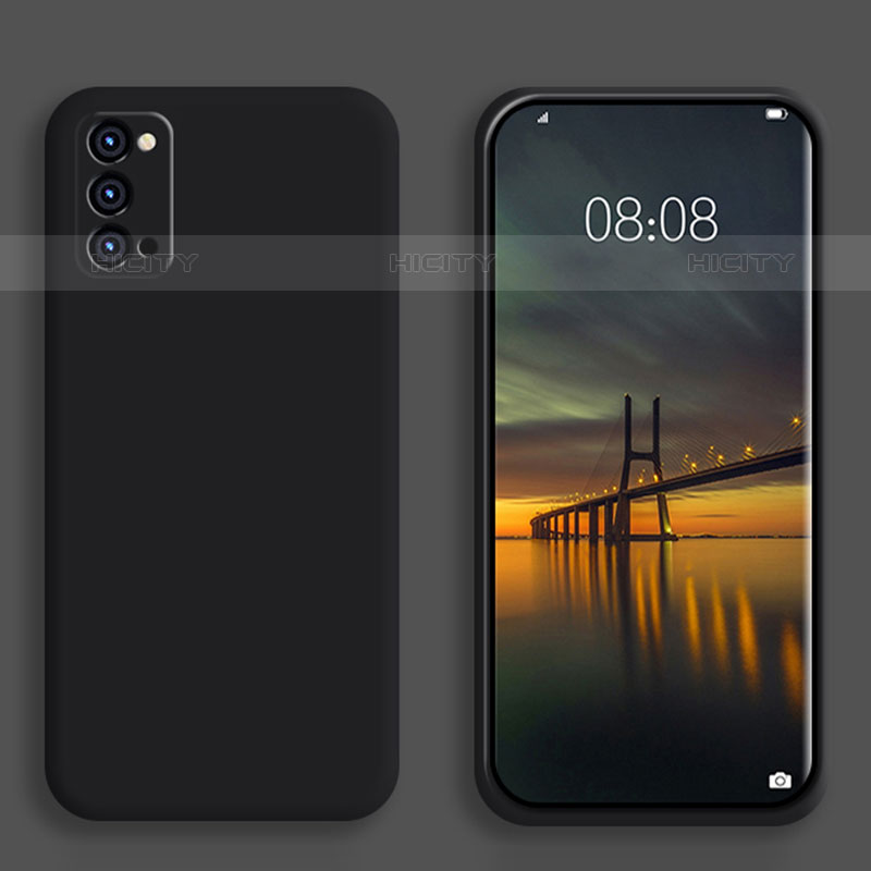 Custodia Silicone Ultra Sottile Morbida 360 Gradi Cover S01 per Oppo Reno6 Pro+ Plus 5G Nero