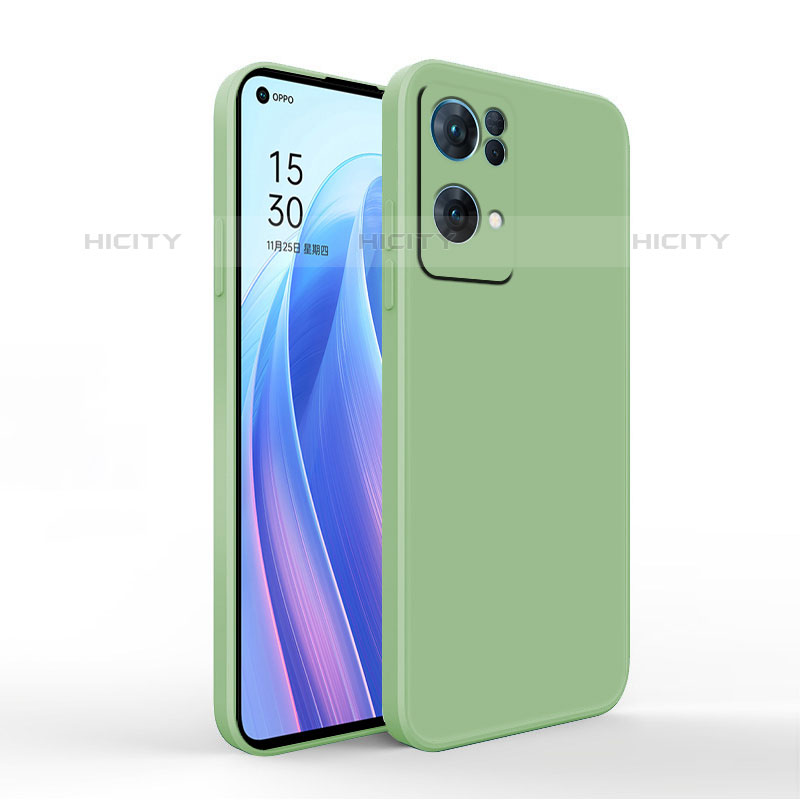 Custodia Silicone Ultra Sottile Morbida 360 Gradi Cover S01 per Oppo Reno7 Pro 5G Verde