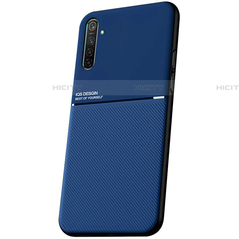 Custodia Silicone Ultra Sottile Morbida 360 Gradi Cover S01 per Realme XT Blu