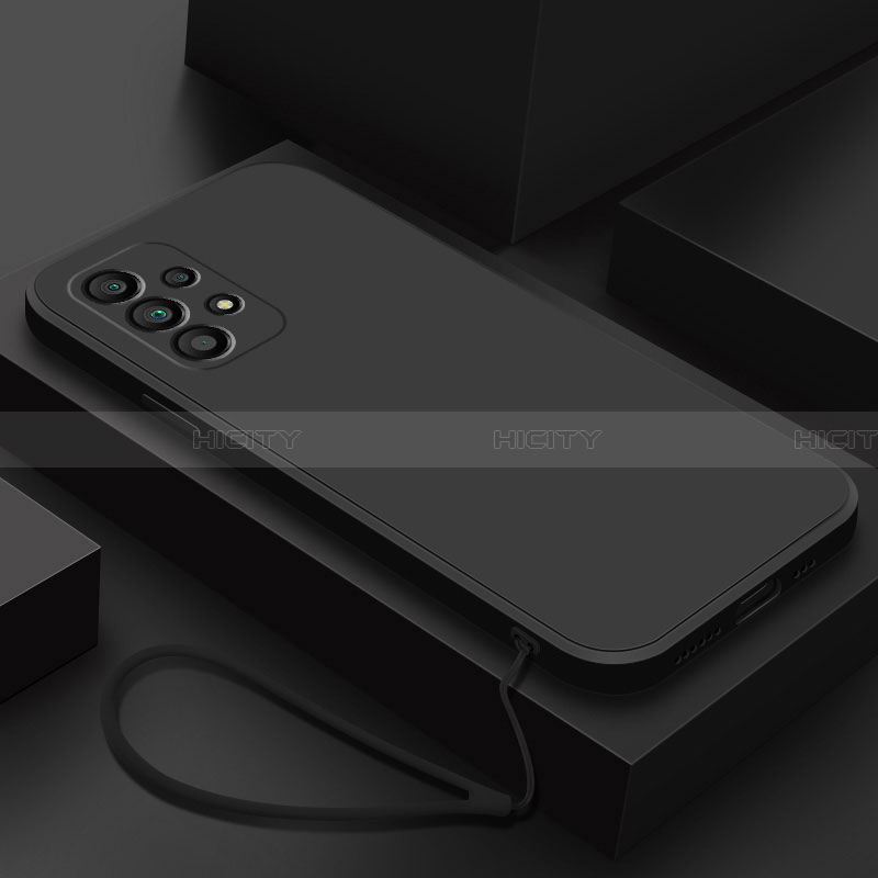 Custodia Silicone Ultra Sottile Morbida 360 Gradi Cover S01 per Samsung Galaxy A13 4G Nero