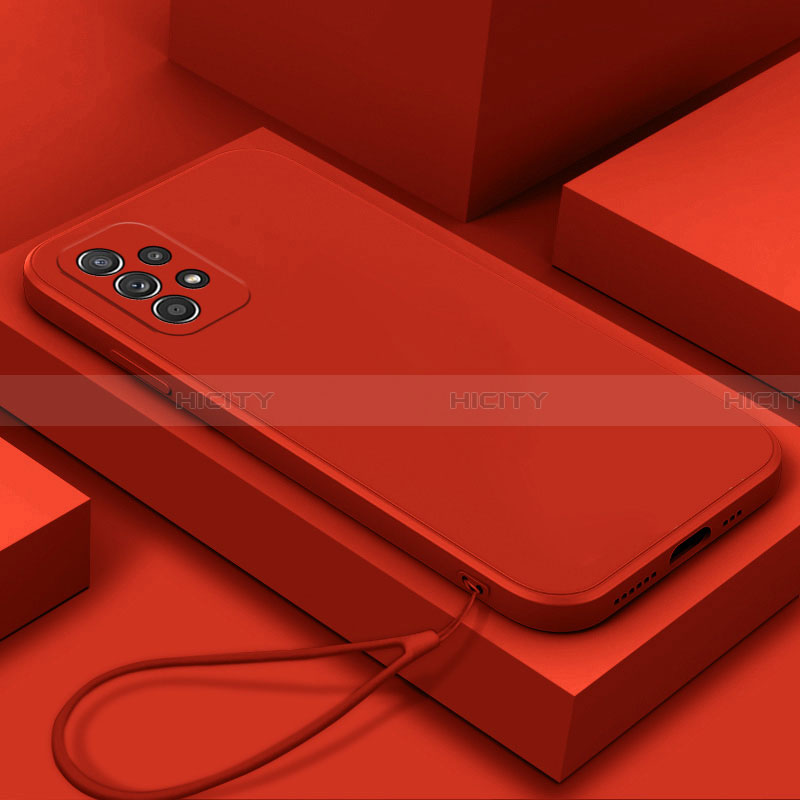 Custodia Silicone Ultra Sottile Morbida 360 Gradi Cover S01 per Samsung Galaxy A13 4G Rosso