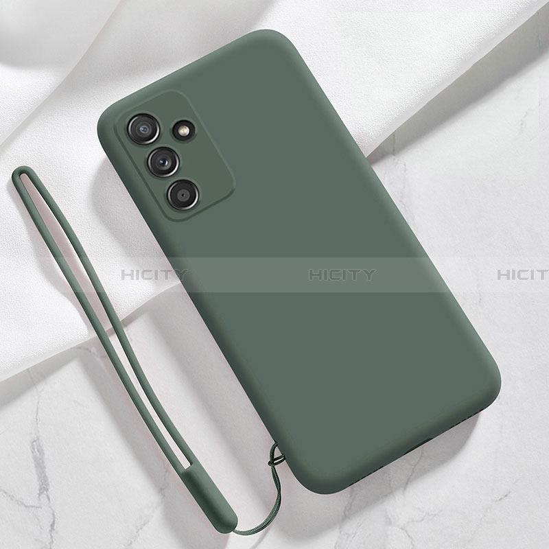 Custodia Silicone Ultra Sottile Morbida 360 Gradi Cover S01 per Samsung Galaxy A14 4G Verde Notte