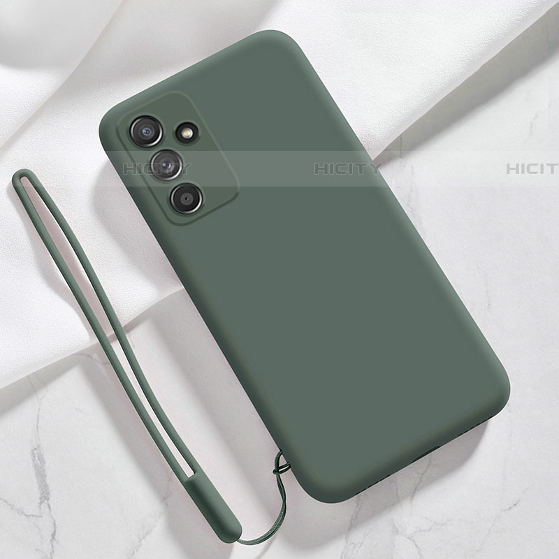 Custodia Silicone Ultra Sottile Morbida 360 Gradi Cover S01 per Samsung Galaxy M13 4G Verde Notte