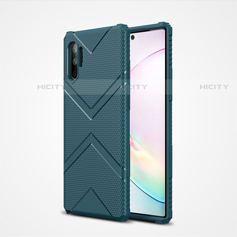 Custodia Silicone Ultra Sottile Morbida 360 Gradi Cover S01 per Samsung Galaxy Note 10 Plus Verde