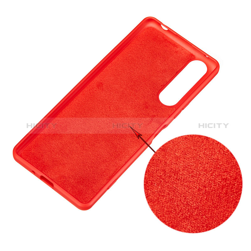 Custodia Silicone Ultra Sottile Morbida 360 Gradi Cover S01 per Sony Xperia 1 III