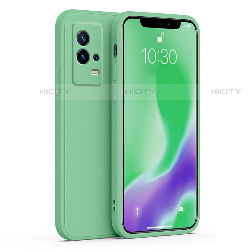 Custodia Silicone Ultra Sottile Morbida 360 Gradi Cover S01 per Vivo iQOO 8 Pro 5G Verde