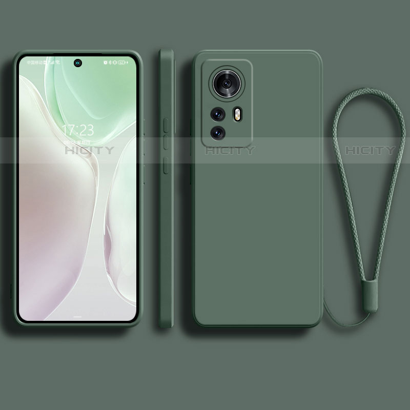 Custodia Silicone Ultra Sottile Morbida 360 Gradi Cover S01 per Xiaomi Mi 12 Pro 5G Verde