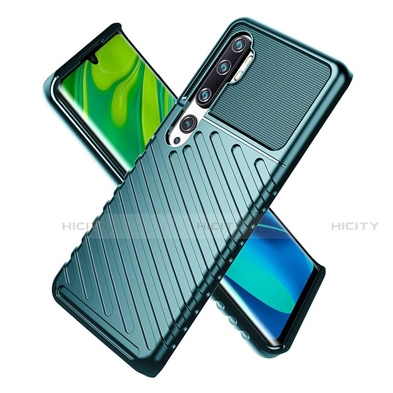 Custodia Silicone Ultra Sottile Morbida 360 Gradi Cover S01 per Xiaomi Mi Note 10 Pro Verde