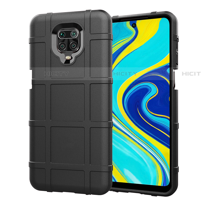 Custodia Silicone Ultra Sottile Morbida 360 Gradi Cover S01 per Xiaomi Redmi Note 9S Nero