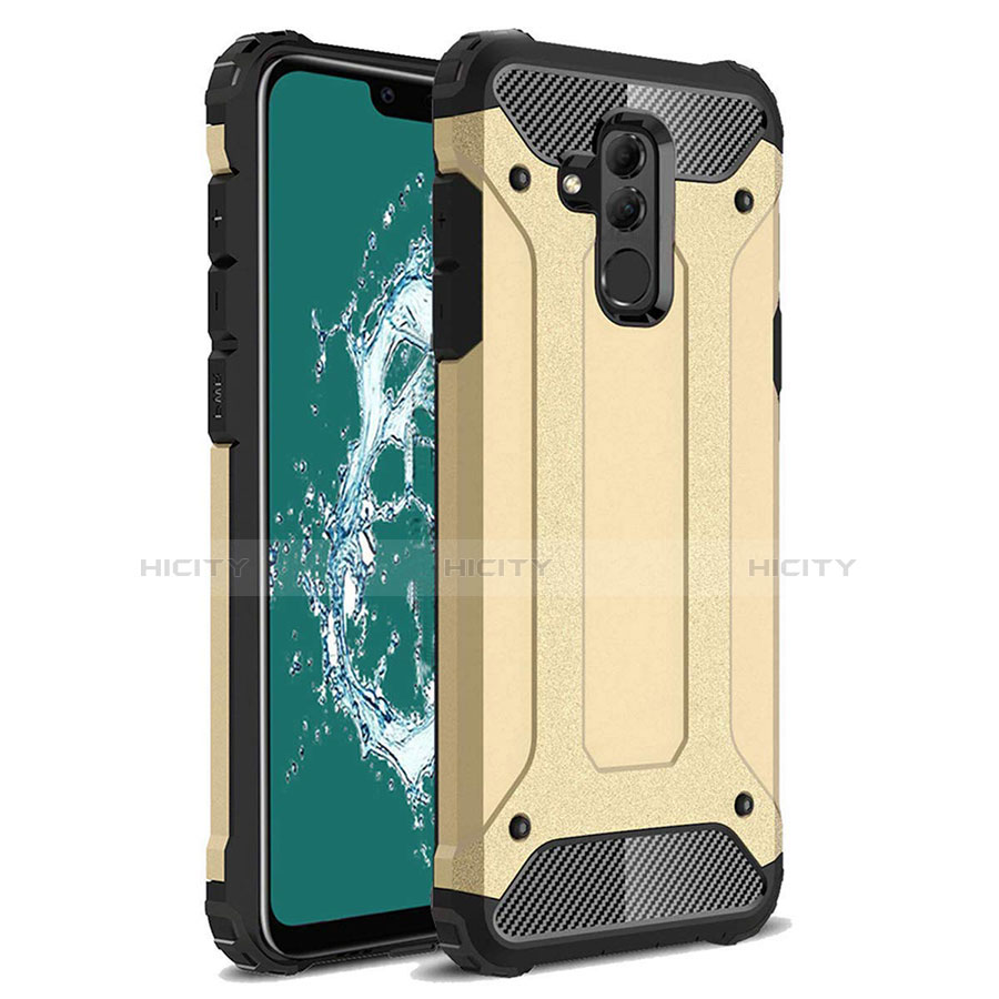 Custodia Silicone Ultra Sottile Morbida 360 Gradi Cover S02 per Huawei Mate 20 Lite Oro