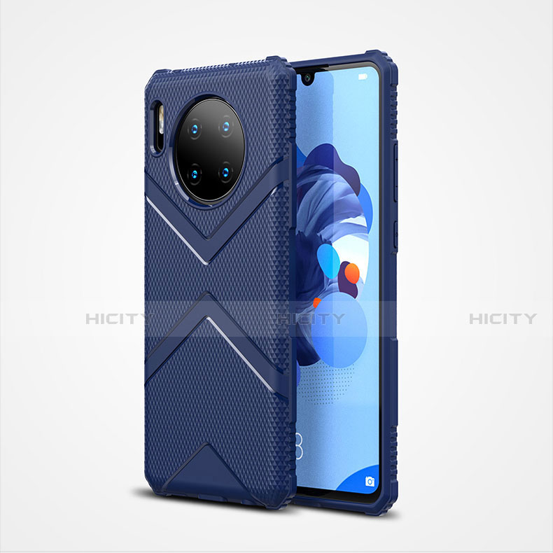 Custodia Silicone Ultra Sottile Morbida 360 Gradi Cover S02 per Huawei Mate 30 5G Blu