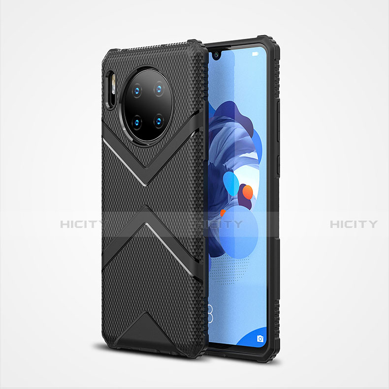 Custodia Silicone Ultra Sottile Morbida 360 Gradi Cover S02 per Huawei Mate 30 Pro Nero