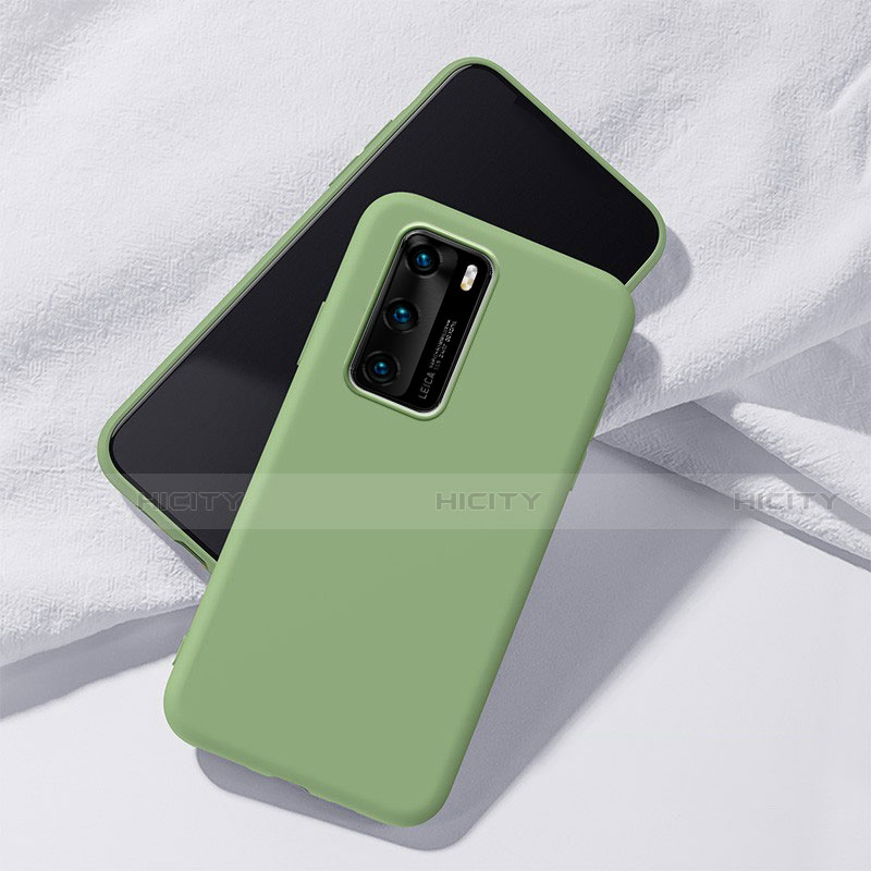 Custodia Silicone Ultra Sottile Morbida 360 Gradi Cover S02 per Huawei P40 Verde