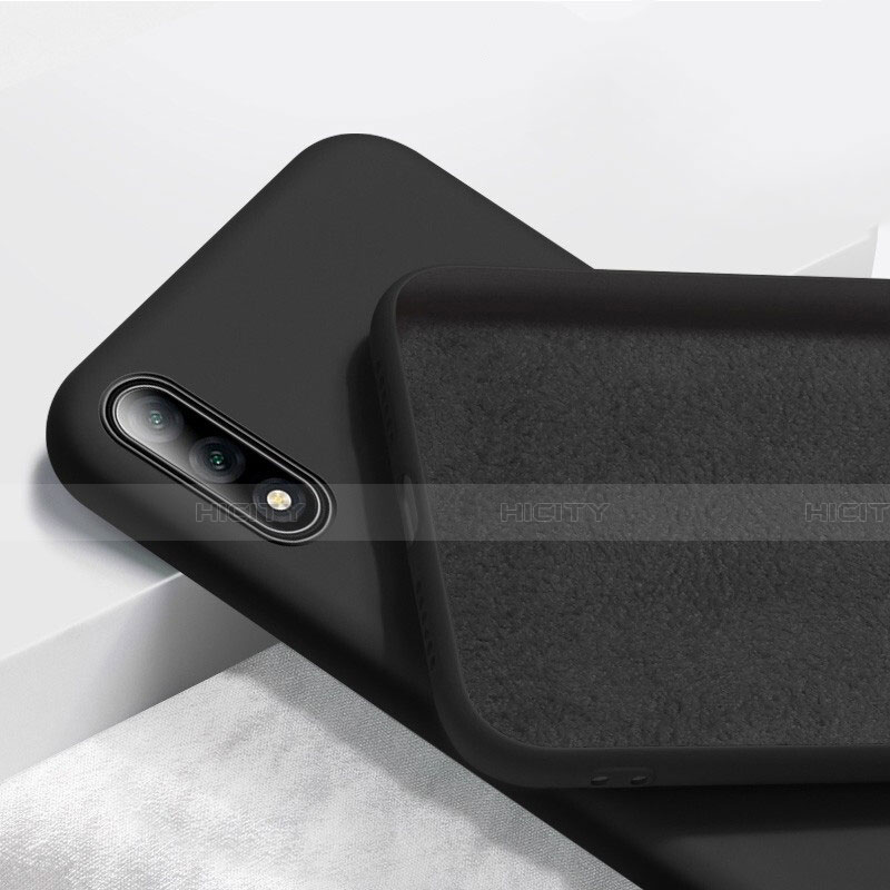 Custodia Silicone Ultra Sottile Morbida 360 Gradi Cover S02 per Huawei Y9 Prime (2019) Nero