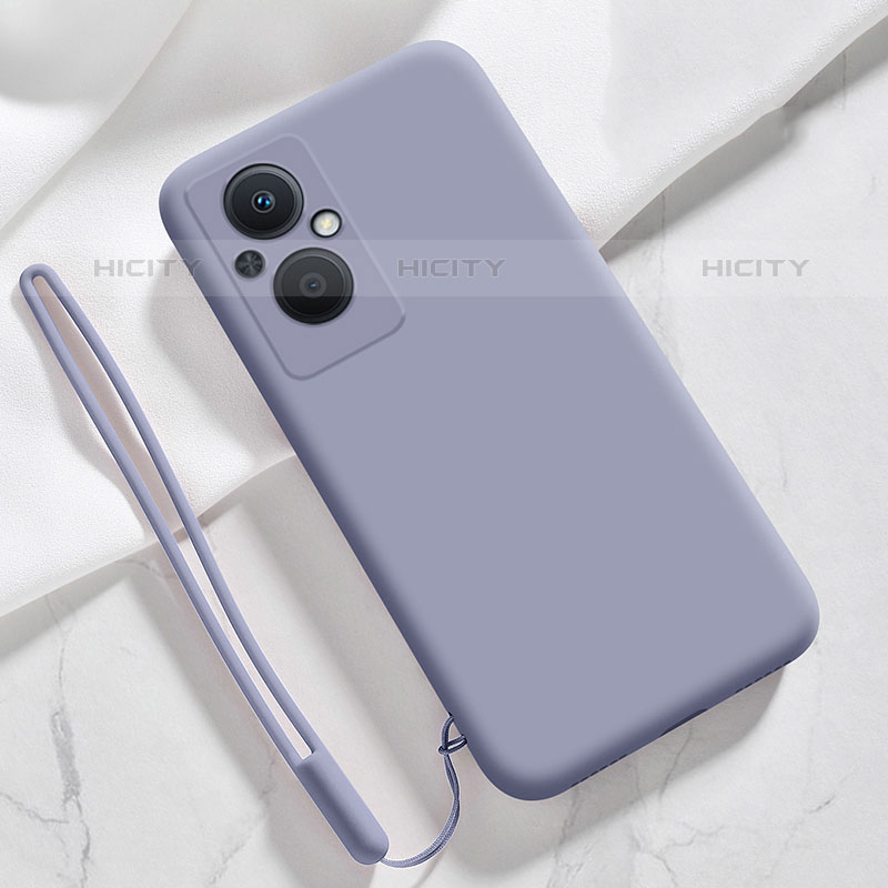 Custodia Silicone Ultra Sottile Morbida 360 Gradi Cover S02 per OnePlus Nord N20 5G Grigio Lavanda