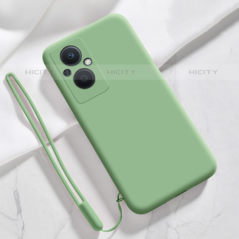 Custodia Silicone Ultra Sottile Morbida 360 Gradi Cover S02 per Oppo F21s Pro 5G Verde Pastello