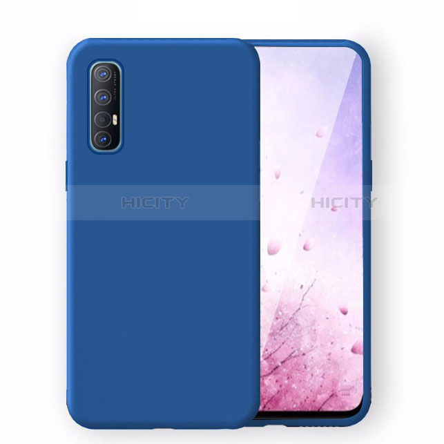 Custodia Silicone Ultra Sottile Morbida 360 Gradi Cover S02 per Oppo Find X2 Neo Blu