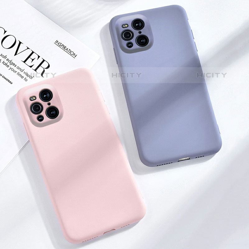 Custodia Silicone Ultra Sottile Morbida 360 Gradi Cover S02 per Oppo Find X3 Pro 5G