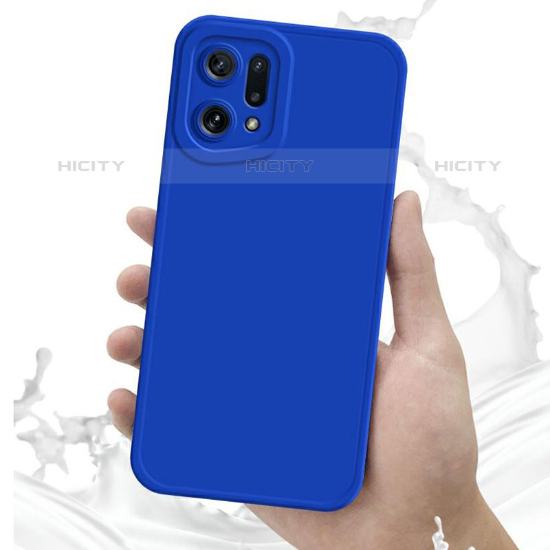 Custodia Silicone Ultra Sottile Morbida 360 Gradi Cover S02 per Oppo Find X5 Pro 5G