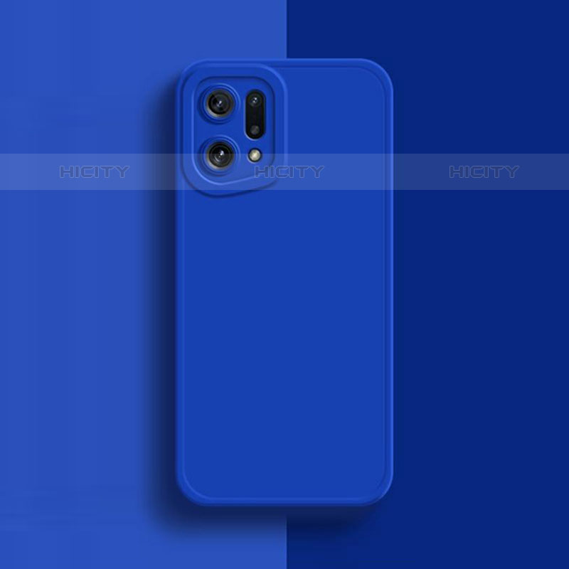 Custodia Silicone Ultra Sottile Morbida 360 Gradi Cover S02 per Oppo Find X5 Pro 5G